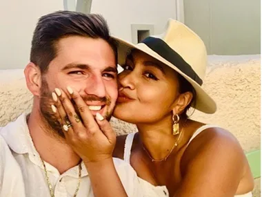 The cheeky way Jessica Mauboy won over her husband, Themeli Magripilis.