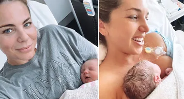 Fiona Falkiner’s baby boy just arrived!