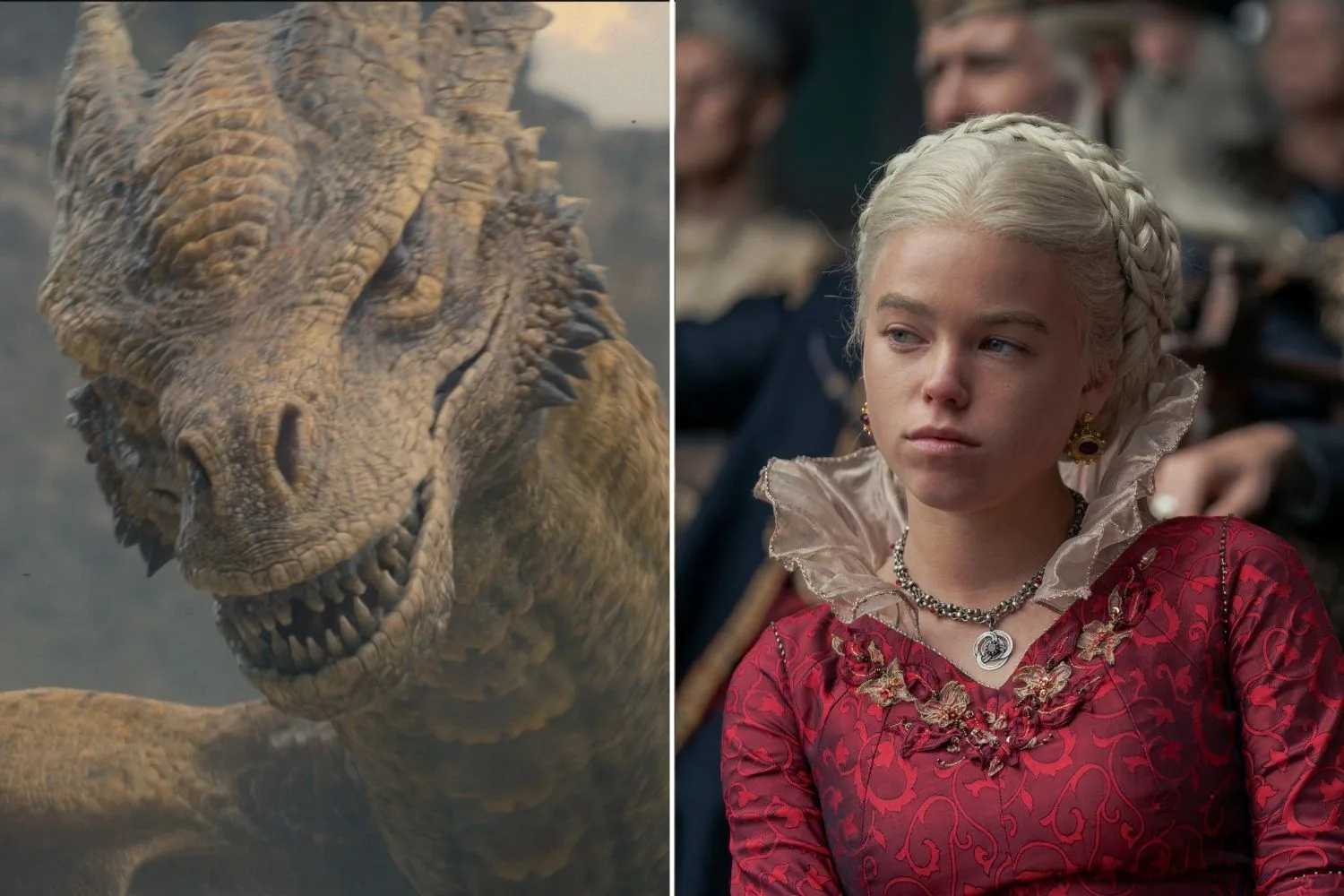 Dragon side-by-dife with Rheanyra