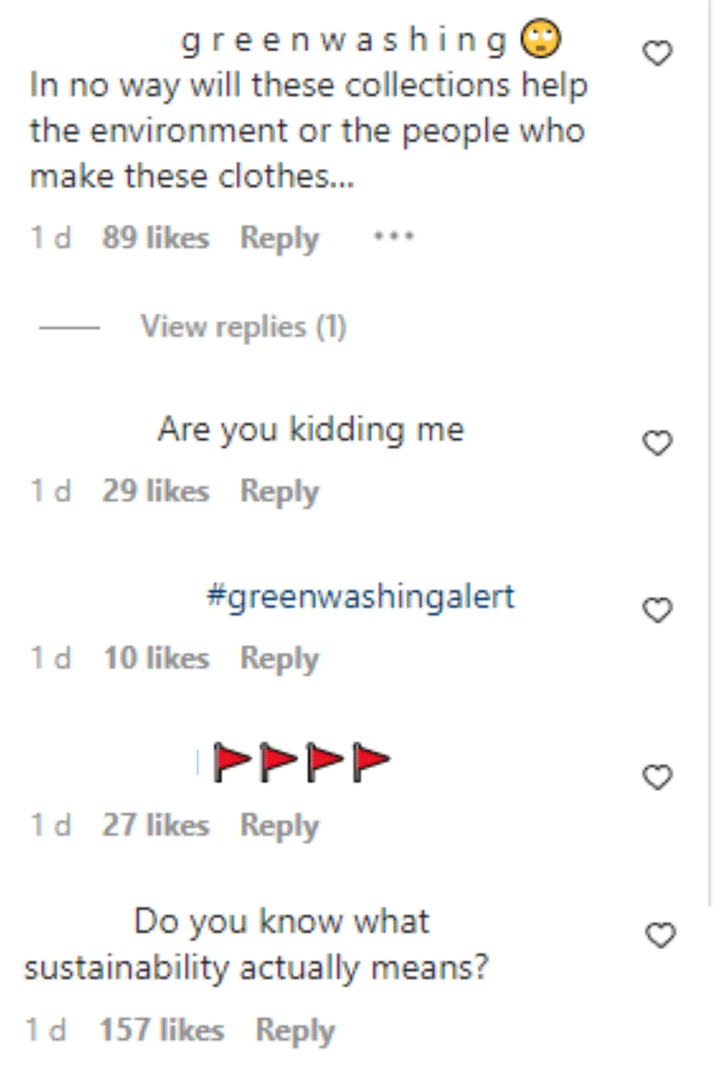 IG comments