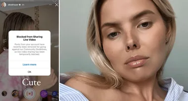 Olivia Frazer reveals shock Instagram ban
