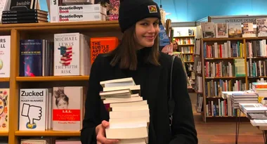 Need a new book? Look to Kaia Gerber for recommendations.