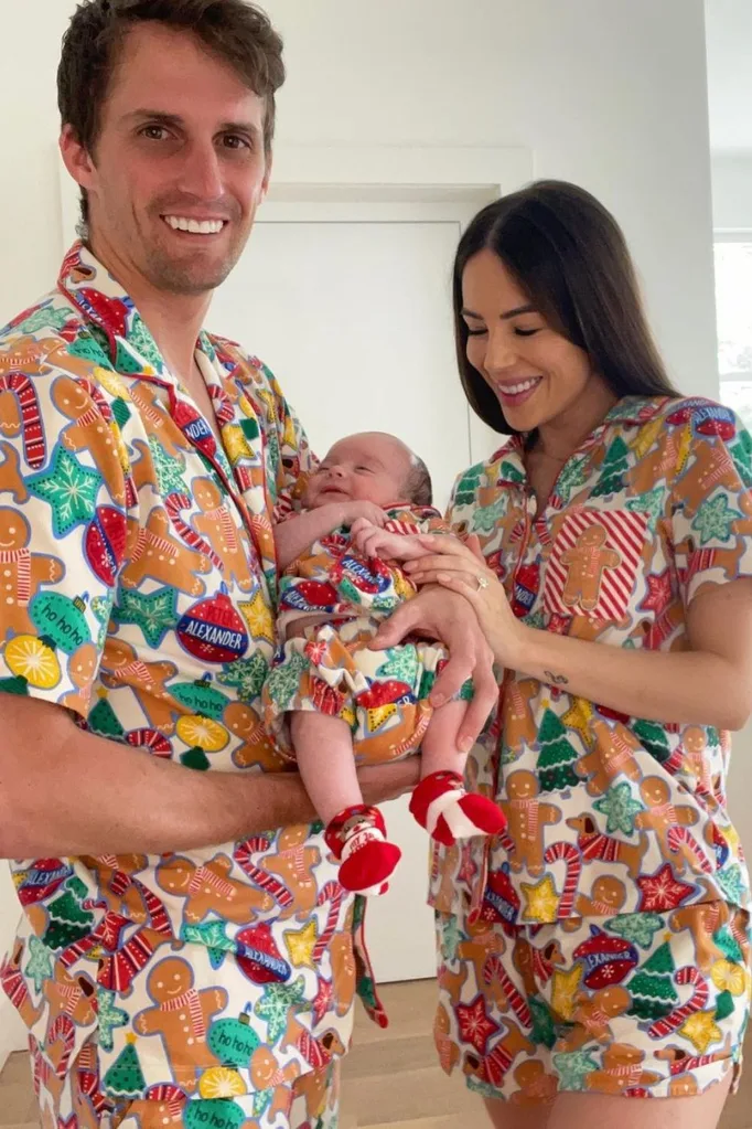 kc-osborne-blake-griggs-baby-matching-christmas-pyjamas