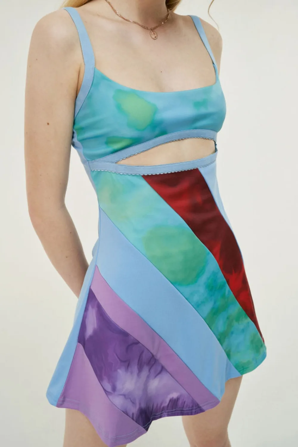 13 going on 30 Multicolor Cut-out Dress