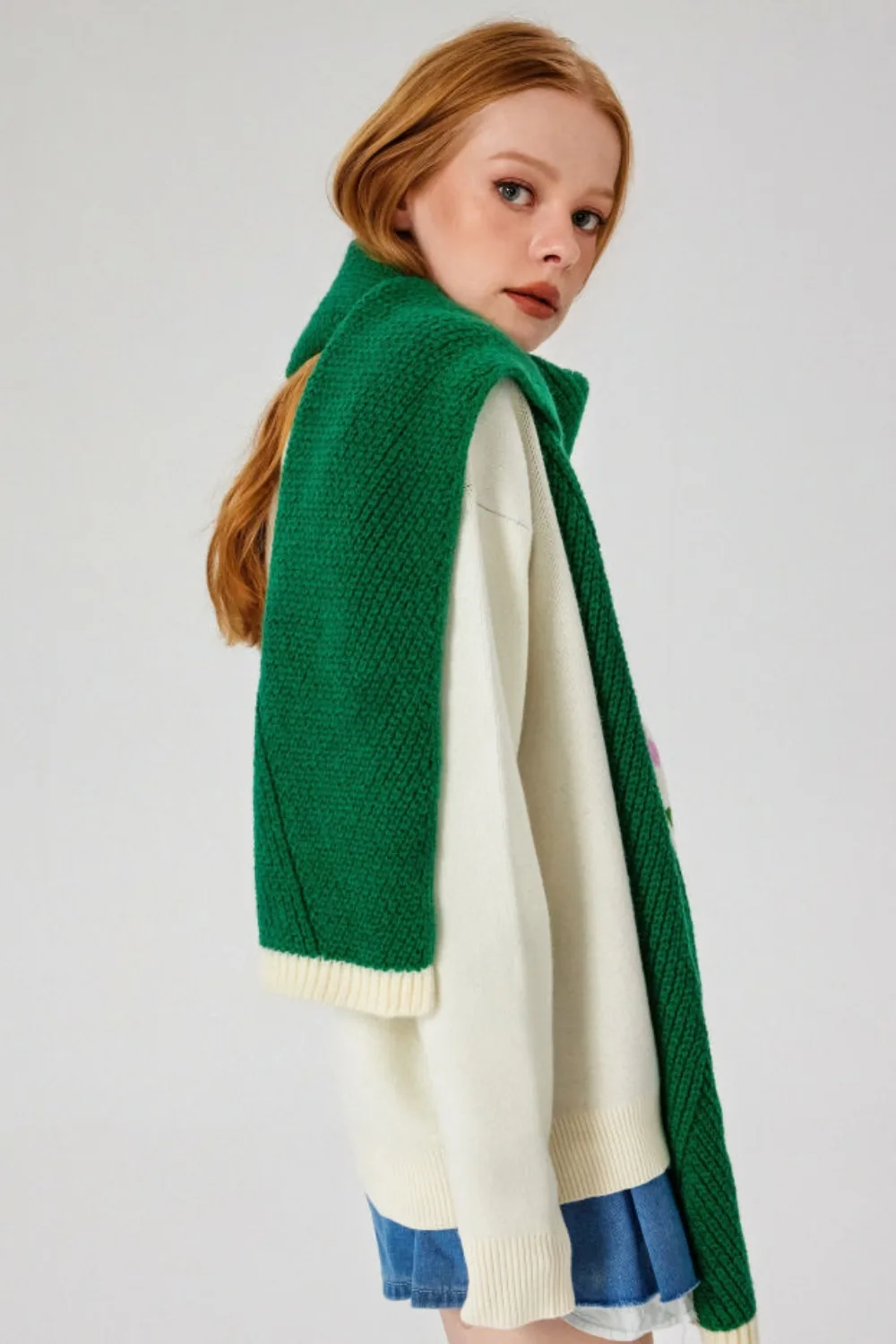 green scarf