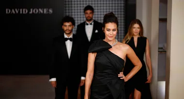 Megan Gale walks the runway for the first time in 15 years