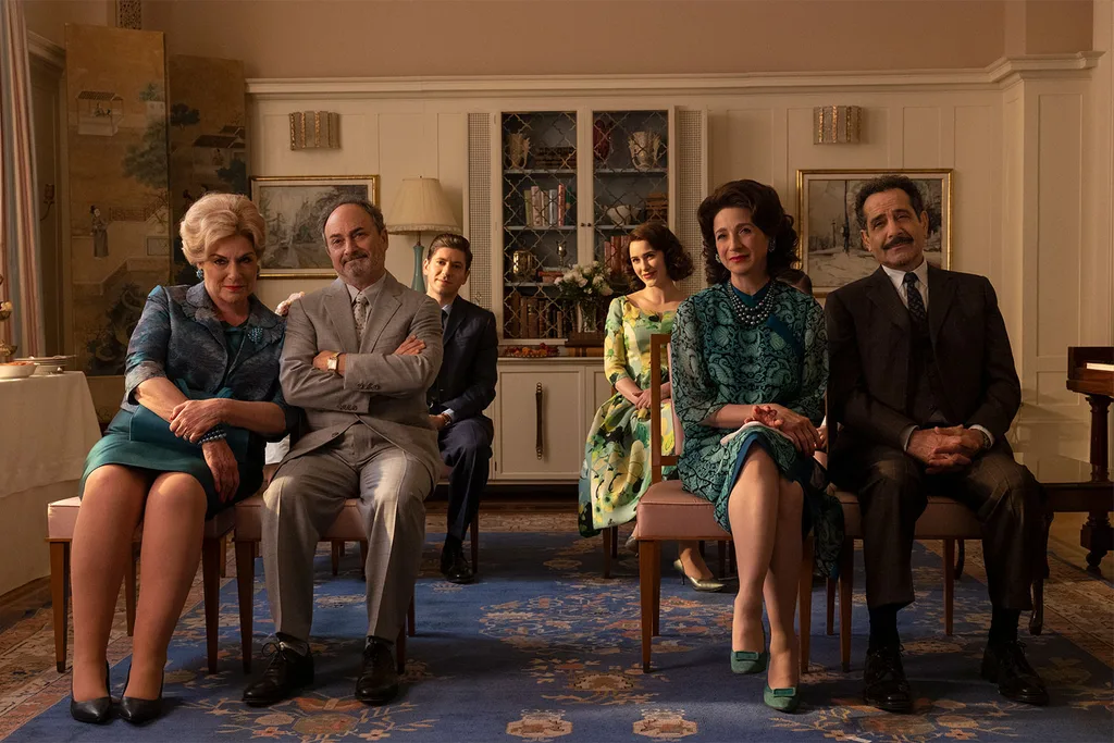 the-maisel-and-weissman-families-in-Marveluos-Mrs-Maisel-season-5