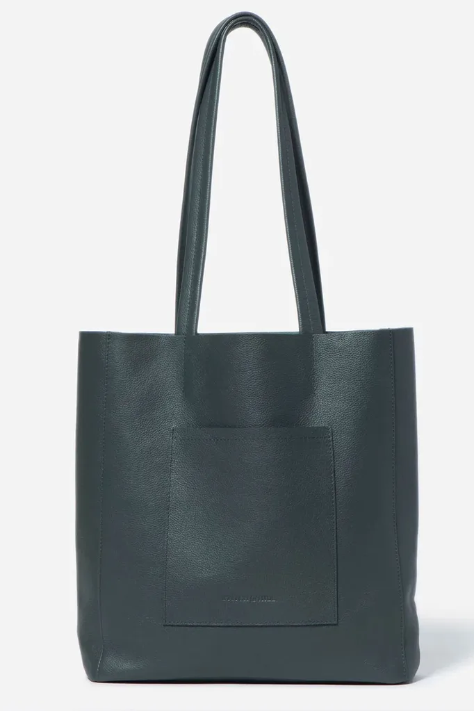 sea-blue-grey-green-tote-bag-leather-simple