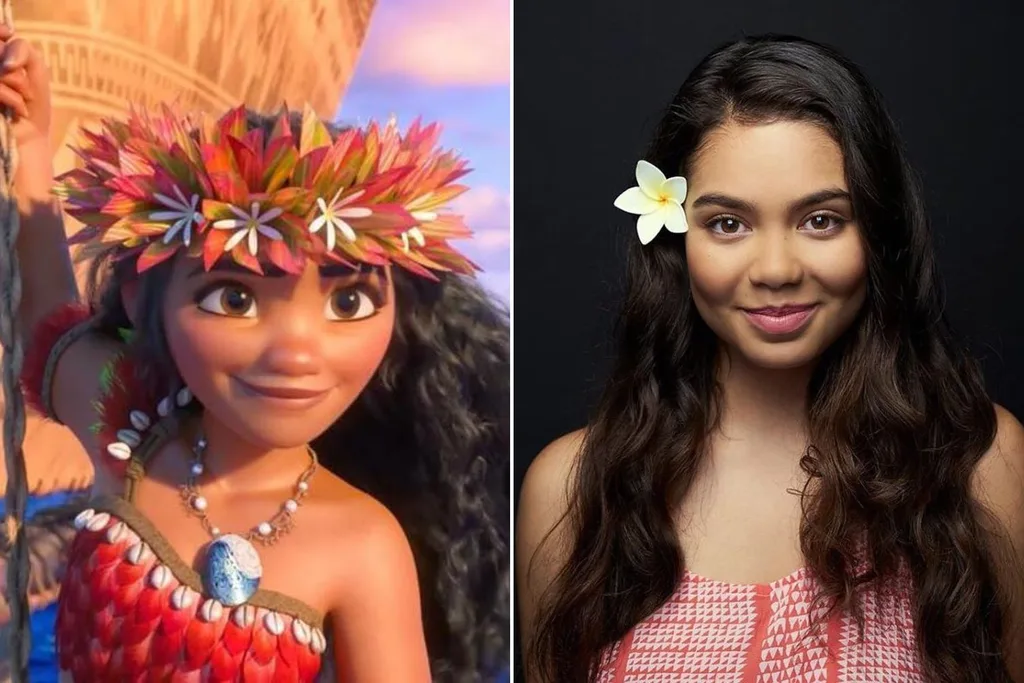 composite-image-of-disney-princess-moana-animation-with-voice-actress-aulii-cravalho
