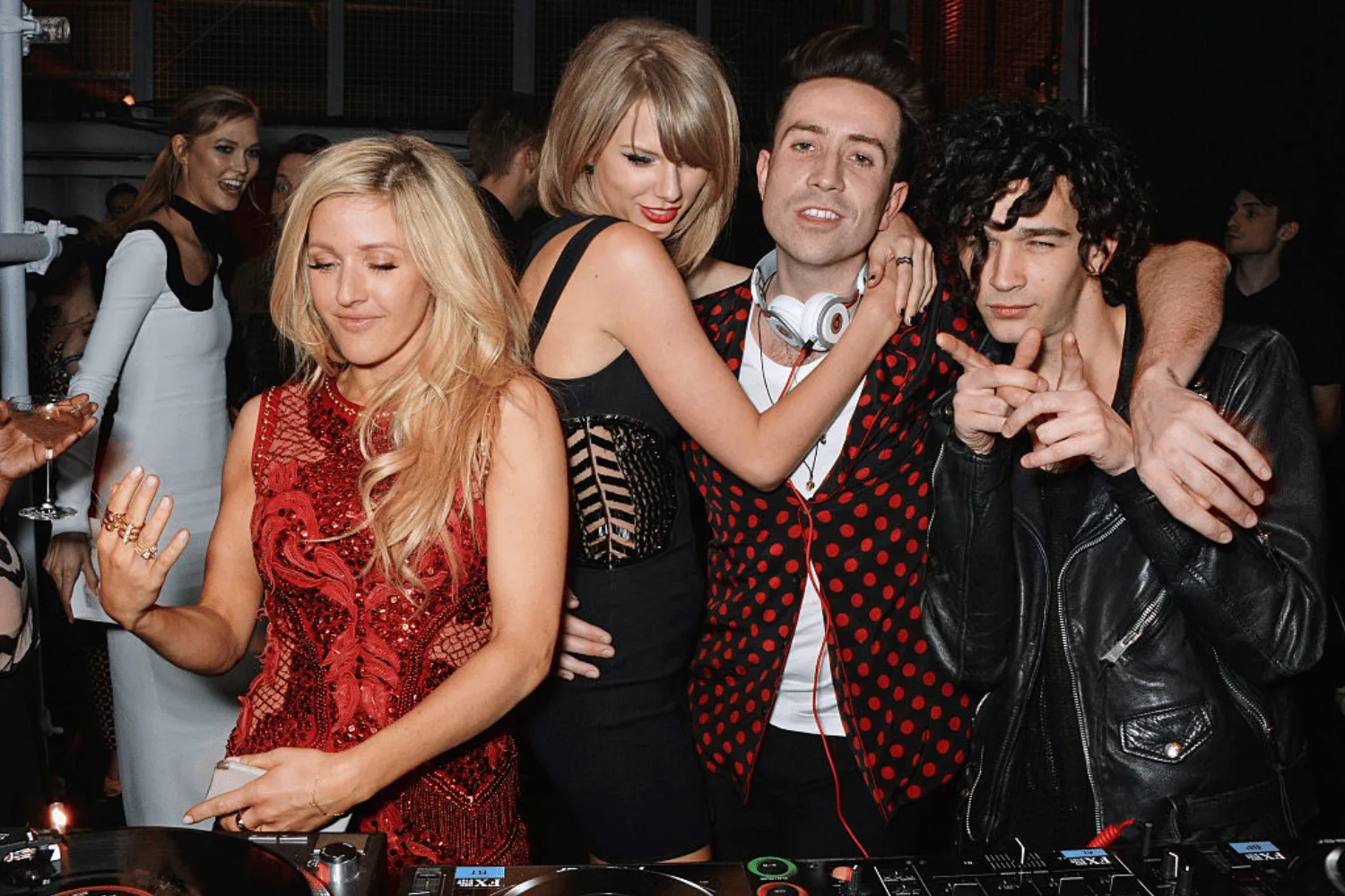Taylor Swift, Matty Healy, Karlie Kloss, Ellie Goulding