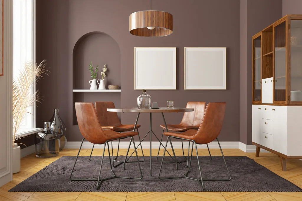 Serve up some textural layers in your dining space.