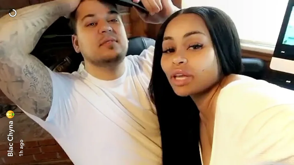 Rob Kardashian and Blac Chyna.