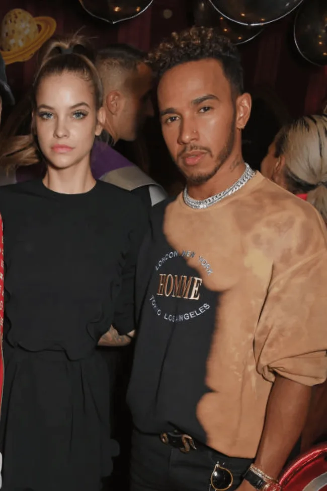 Barbara Palvin and Lewis Hamilton