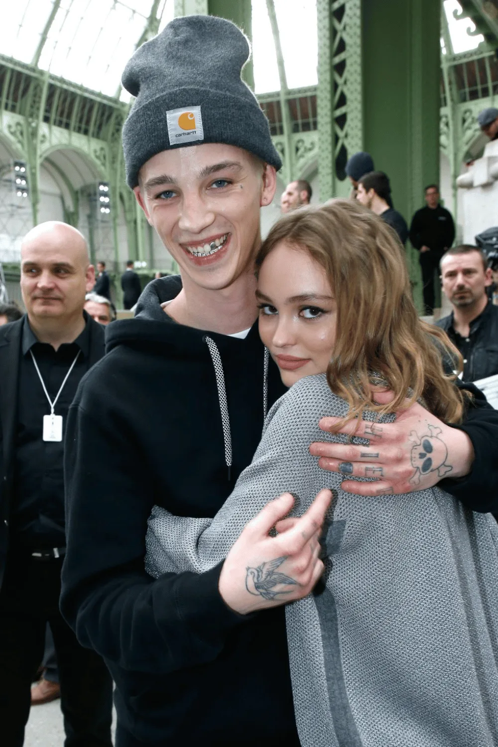 Ash Stymest and Lily-Rose Depp. 