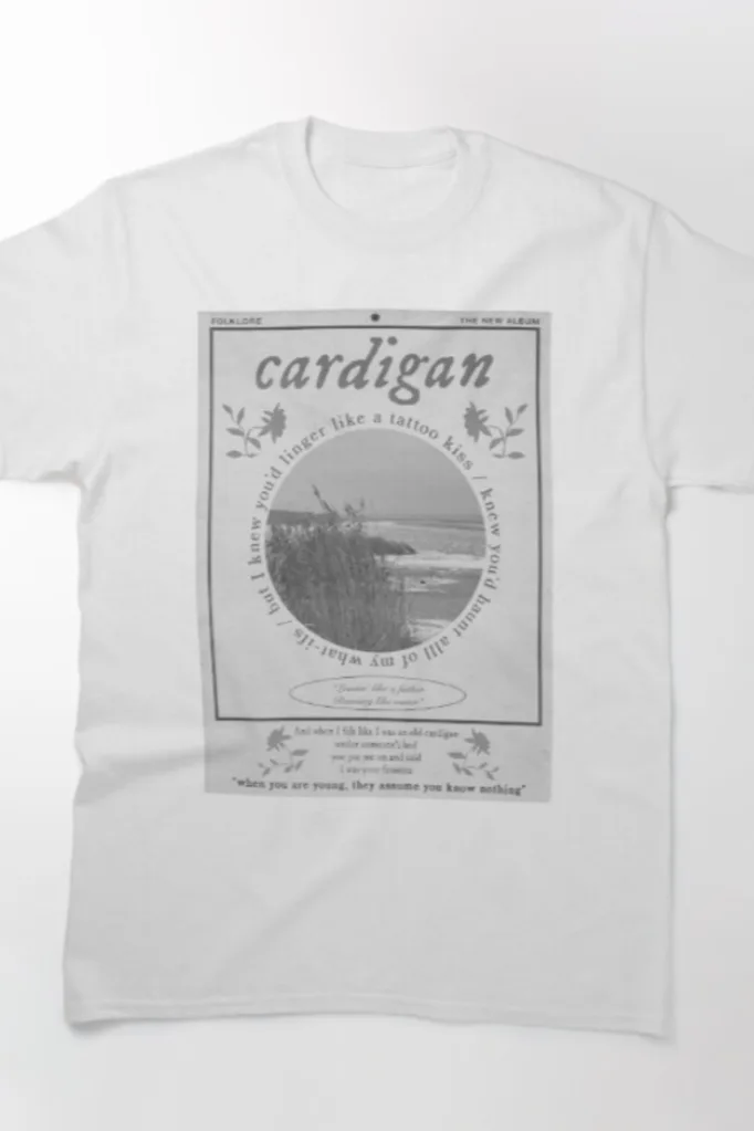 Cardigan taylor swift tshirt