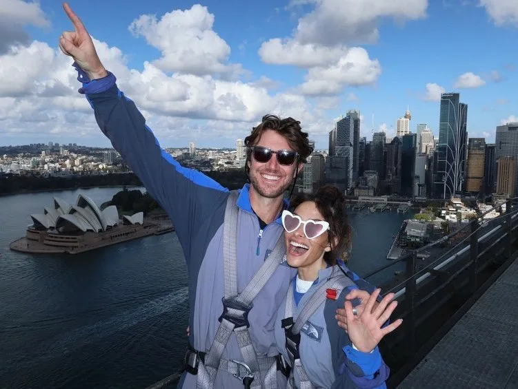 Adam Demos Sarah Shahi Sydney Harbour Bridge