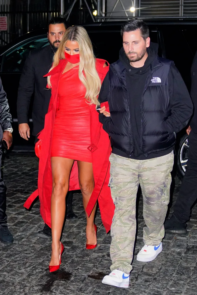 khloe-kardashian-scott-disick-red-dress