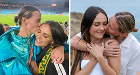 Matildas star Emily Van Egmond and Kat Thompson share exciting family news