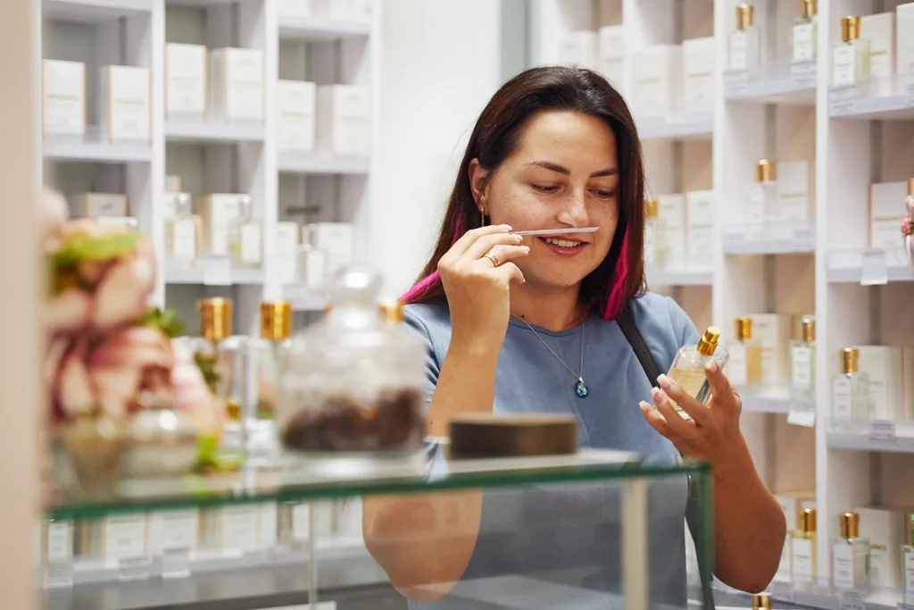 lady-smelling-perfume