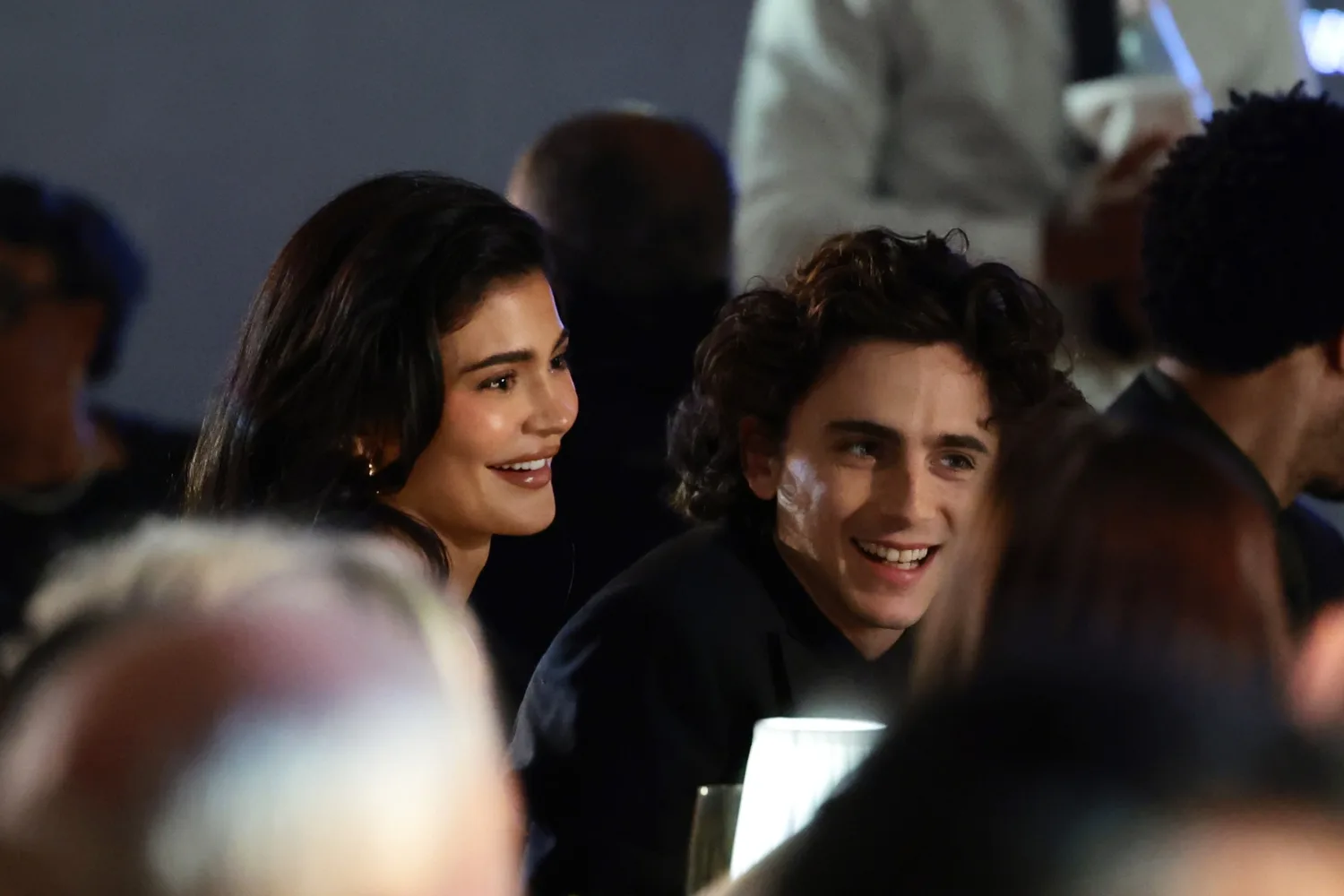 Kylie Jenner and Timothee Chalamet at the 2023 WSJ Innovator Awards