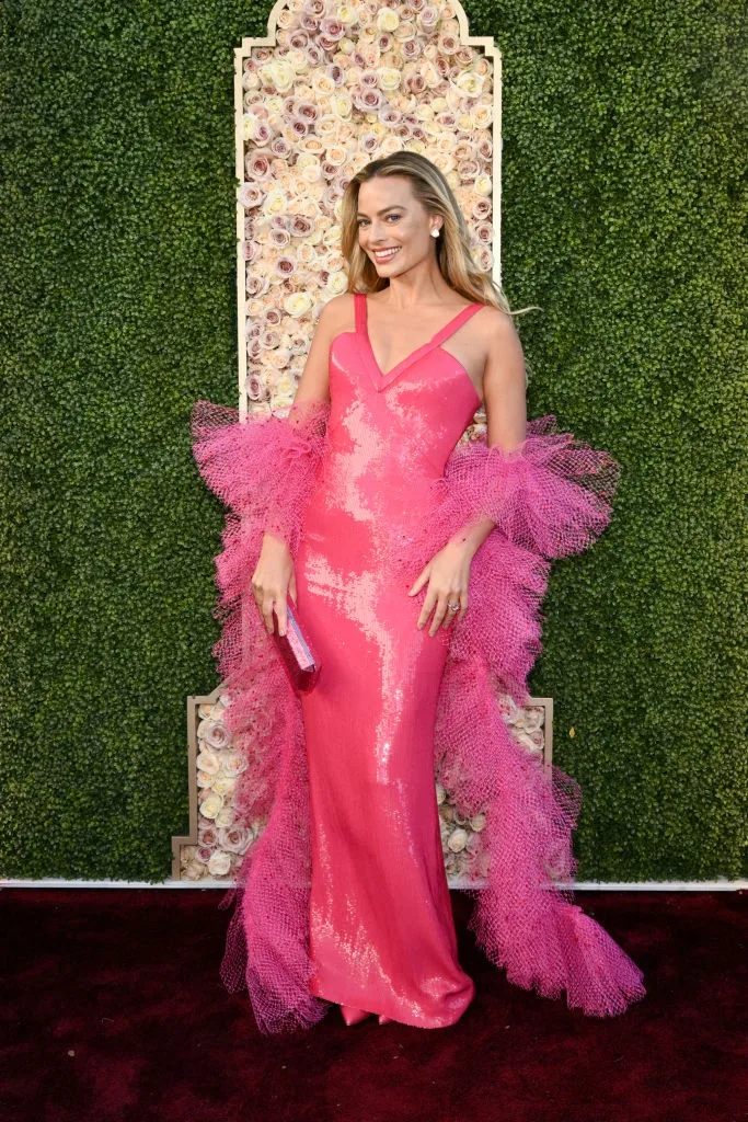 Margot Robbie Barbie pink outfits
