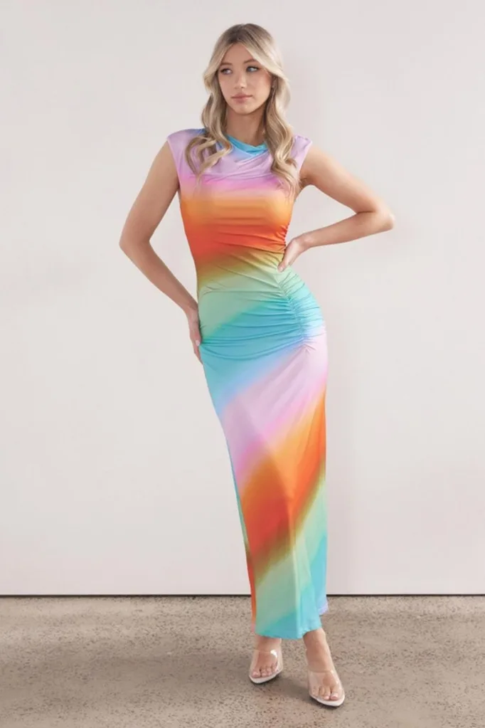 rainbow dress eras tour outfit idea