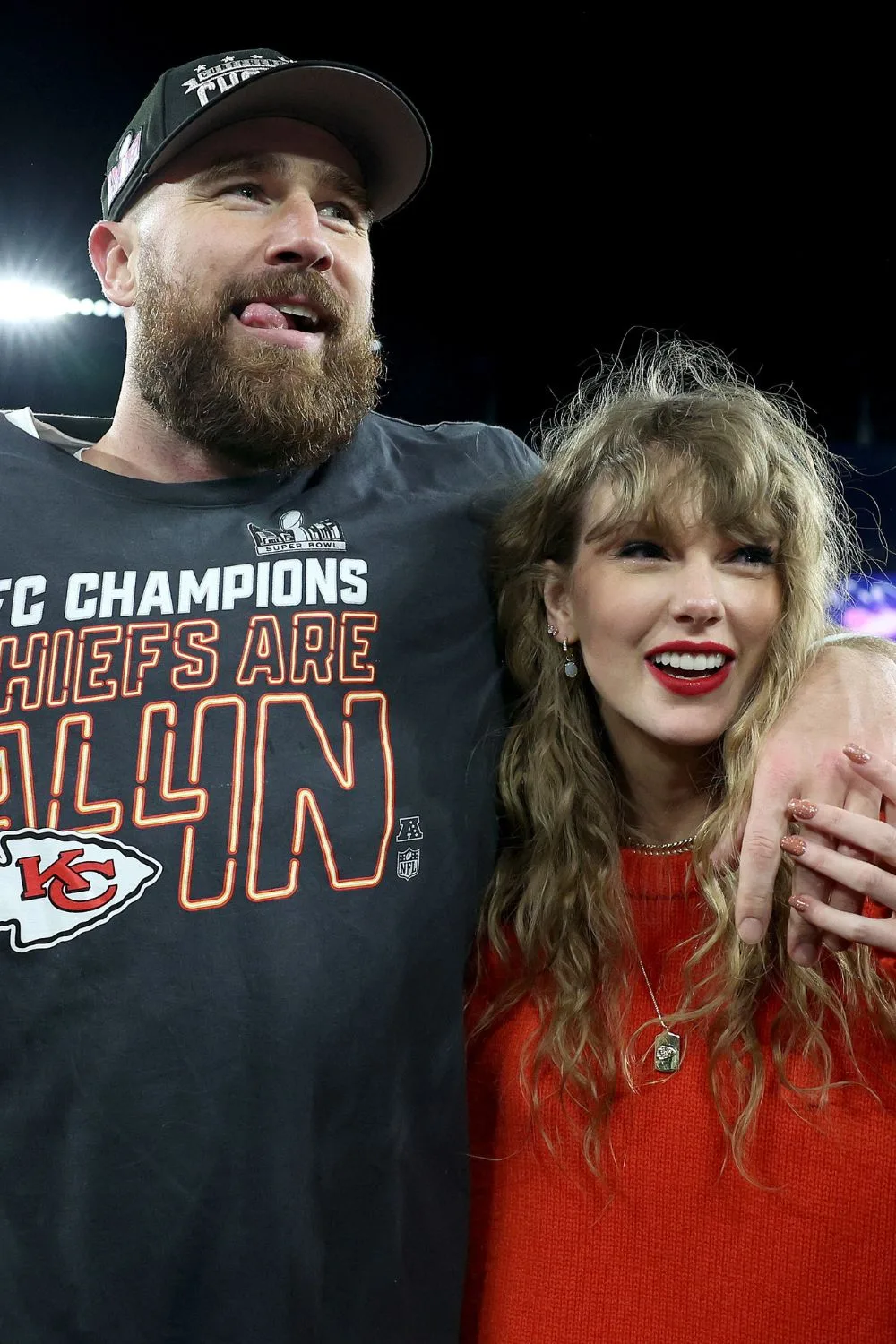 Taylor Swift and Travis Kelce Superbowl