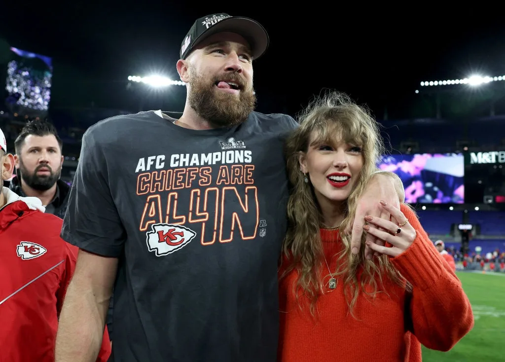 Taylor Swift and Travis Kelce Super Bowl 2024