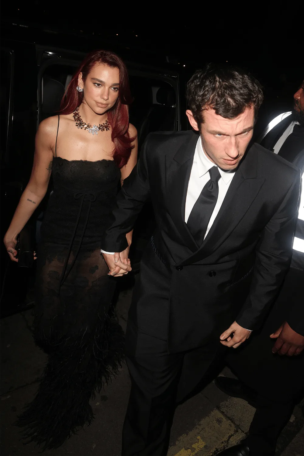 Dua Lipa and Callum Turner at the BAFTAs after party.
