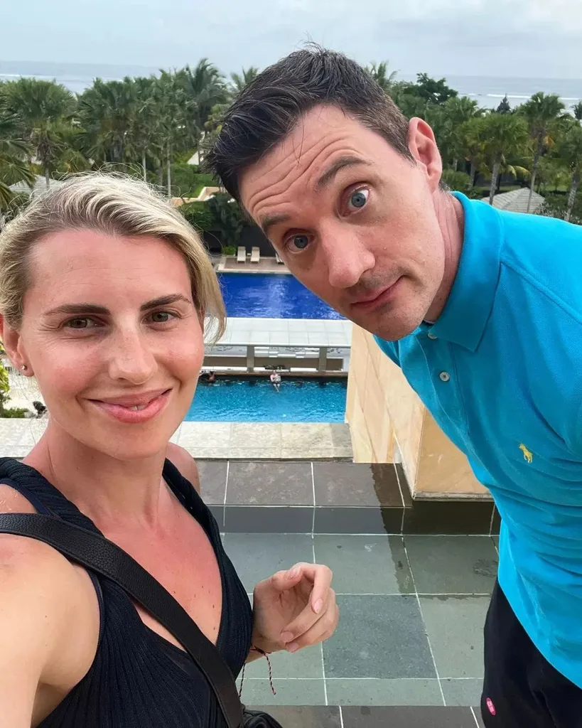 Tiffiny Hall with husband Ed Kavalee