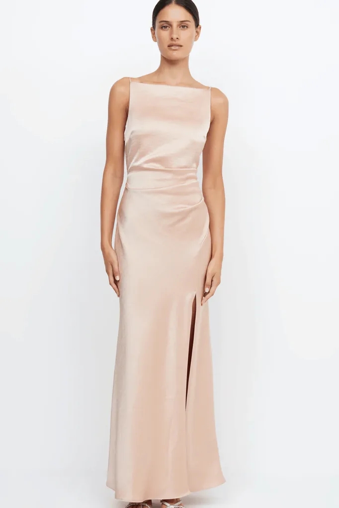 dusty pink bridesmaid dresses