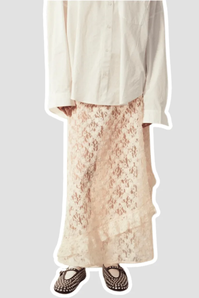 blanca white lace skirt the iconic