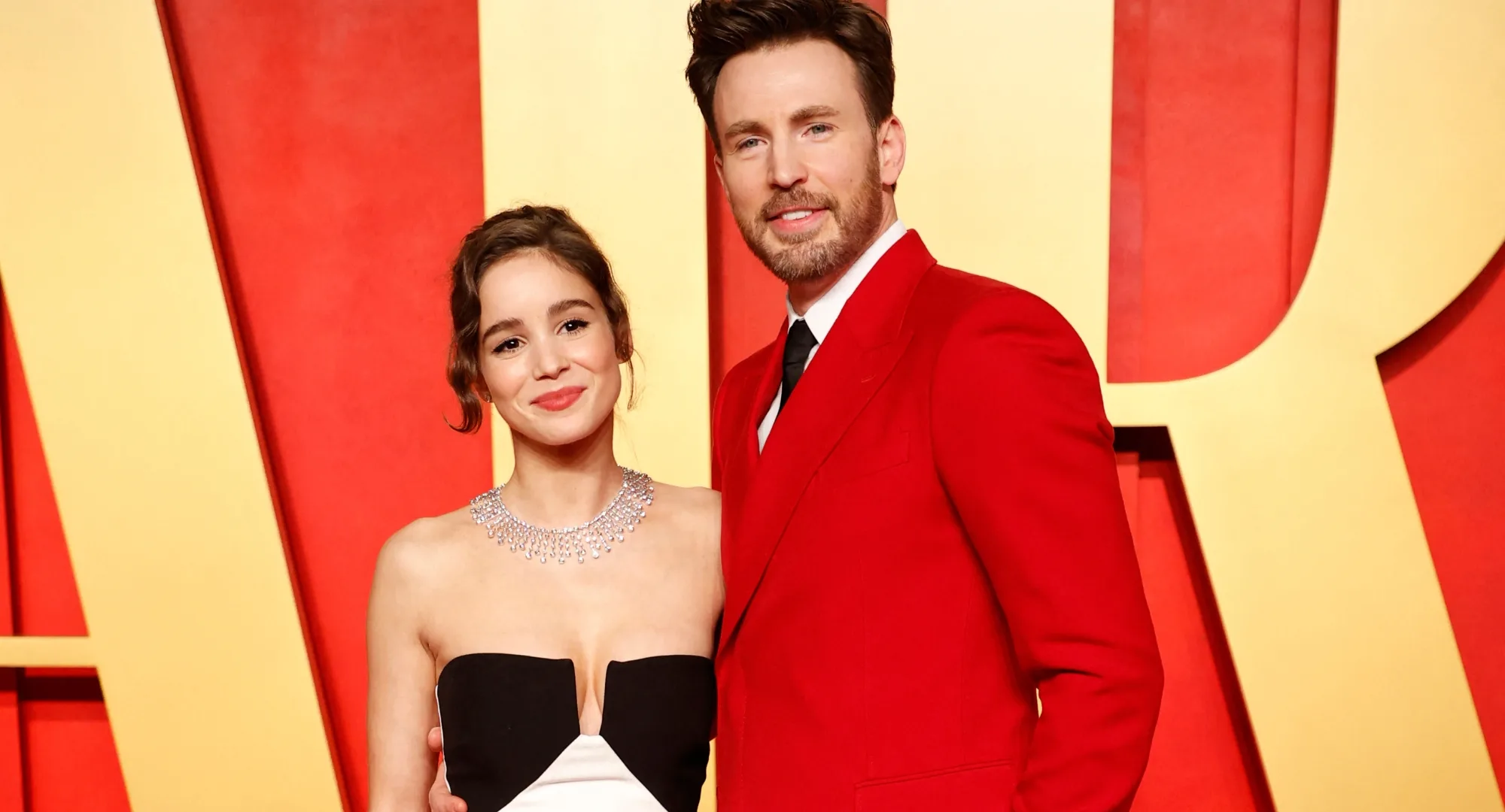 Chris Evans and his wife Alba Baptista have welcomed their first child