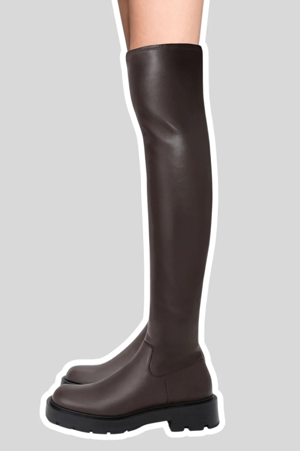 Zip-Up Thigh-High Boots from Charles & Keith