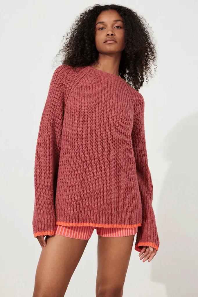 Contrast Rib Knit Jumper from Zulu & Zephyr