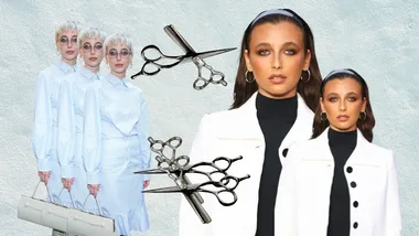 Emma Chamberlain hair cut before and after