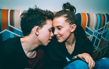 Millie Bobby Brown uploads a shot of her and Jacob Sartorius making out