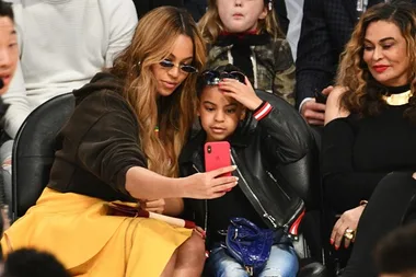 Blue Ivy Just Took Her $2387 Bag And Beyoncé To The NBA All-Star Game