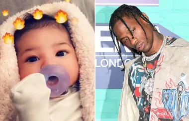Travis Scott shares an adorable photo of baby Stormi as she turns one month old