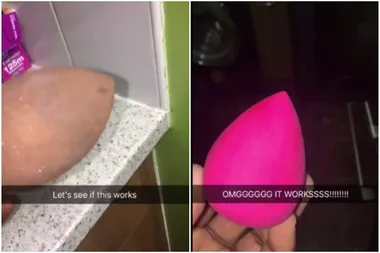 This hack for cleaning beauty blenders is going viral