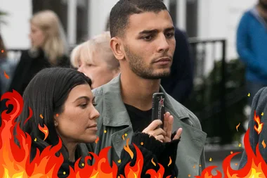 The internet is ~melting~ over this steamy snap of Kourtney Kardashian and Younes Bendjima