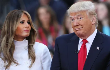 Donald Trump trying to hold Melania’s hand is beyond cringeworthy