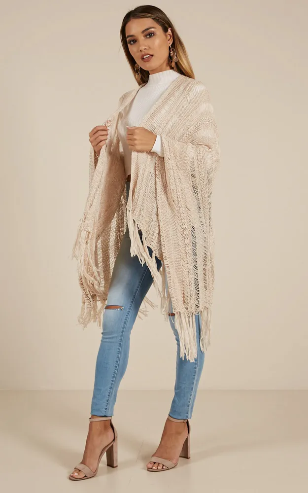 Lead Me On Knit Cardigan In Cream AU$54.95