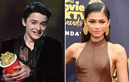 Noah Schnapp just hit on Zendaya during his MTV acceptance speech
