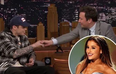 Pete Davidson finally talks about his engagement to Ariana Grande while on Jimmy Fallon