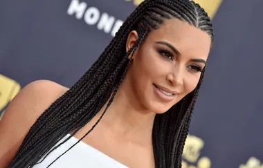 Kim Kardashian defends her controversial cornrows at the MTV Awards