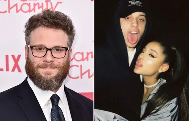 Pete Davidson and Seth Rogan just had the most awkward exchange on Instagram about Ariana Grande