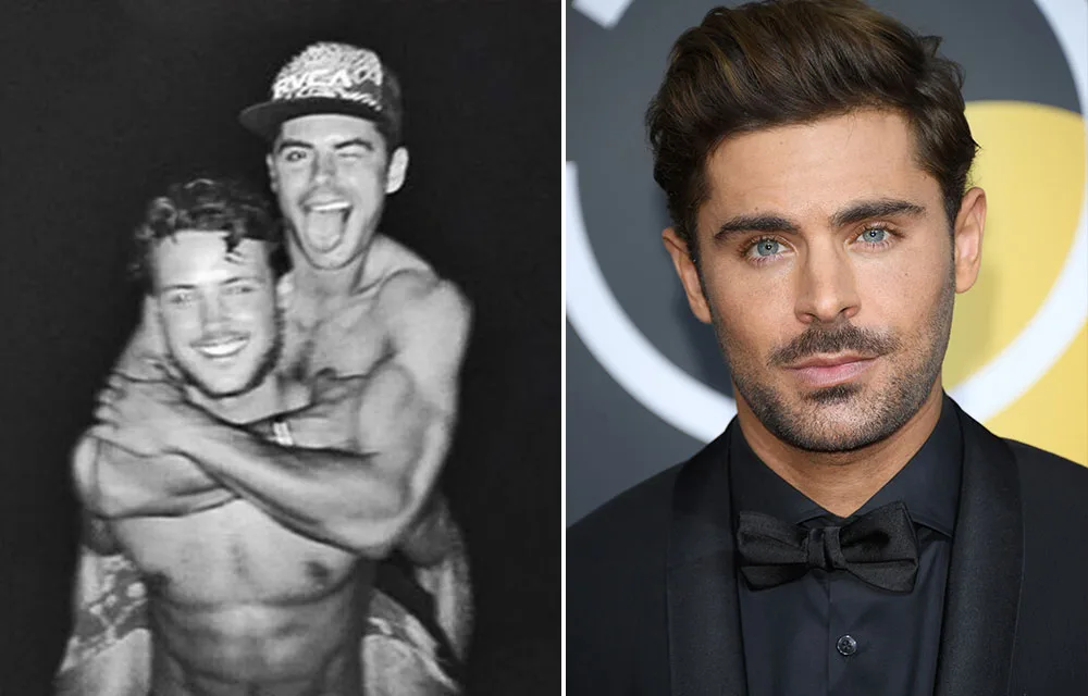 Zac and Dylan Efron hot photo with baby goats Girlfriend(00)