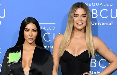 Kim and Khloe Kardashian just posed with their daughters Chicago and True