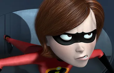Watch Elastigirl’s face fall off and scare EVERYONE in the crowd